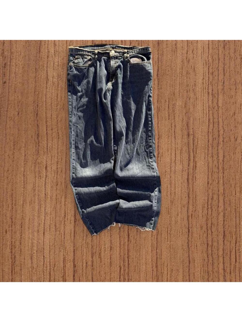 Y2K baggy ralph lauren blue jeans